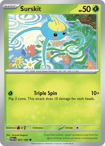Surskit (001/182) [Scarlet & Violet: Paradox Rift] Reverse Holofoil
