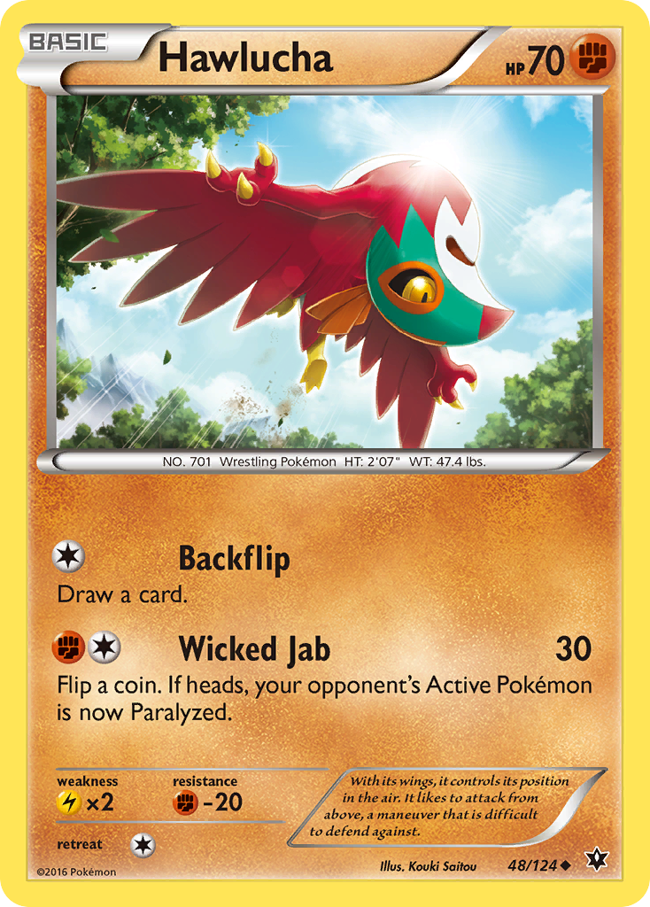 Hawlucha (48/124) [XY: Fates Collide] Reverse Holofoil