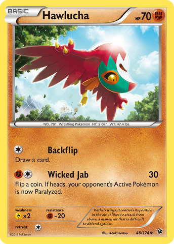 Hawlucha (48/124) [XY: Fates Collide] Reverse Holofoil
