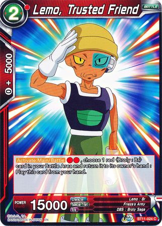 Lemo, Trusted Friend (BT11-024) [Vermilion Bloodline] Parallel Foil