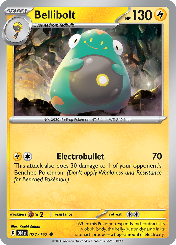 Bellibolt (077/197) [Scarlet & Violet: Obsidian Flames] Reverse Holofoil