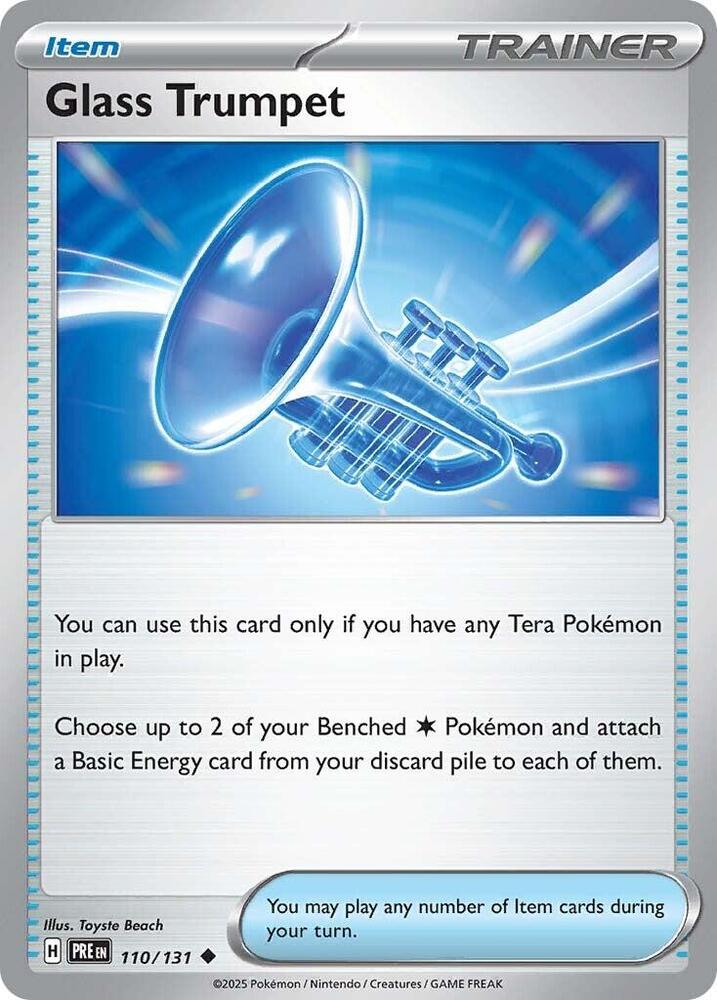 Glass Trumpet (110/131) [Scarlet & Violet: Prismatic Evolutions] Reverse Holofoil