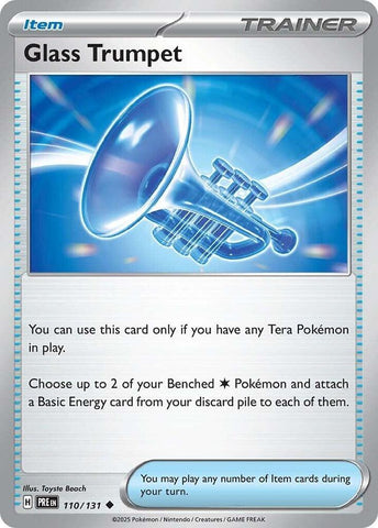 Glass Trumpet (110/131) [Scarlet & Violet: Prismatic Evolutions] Reverse Holofoil