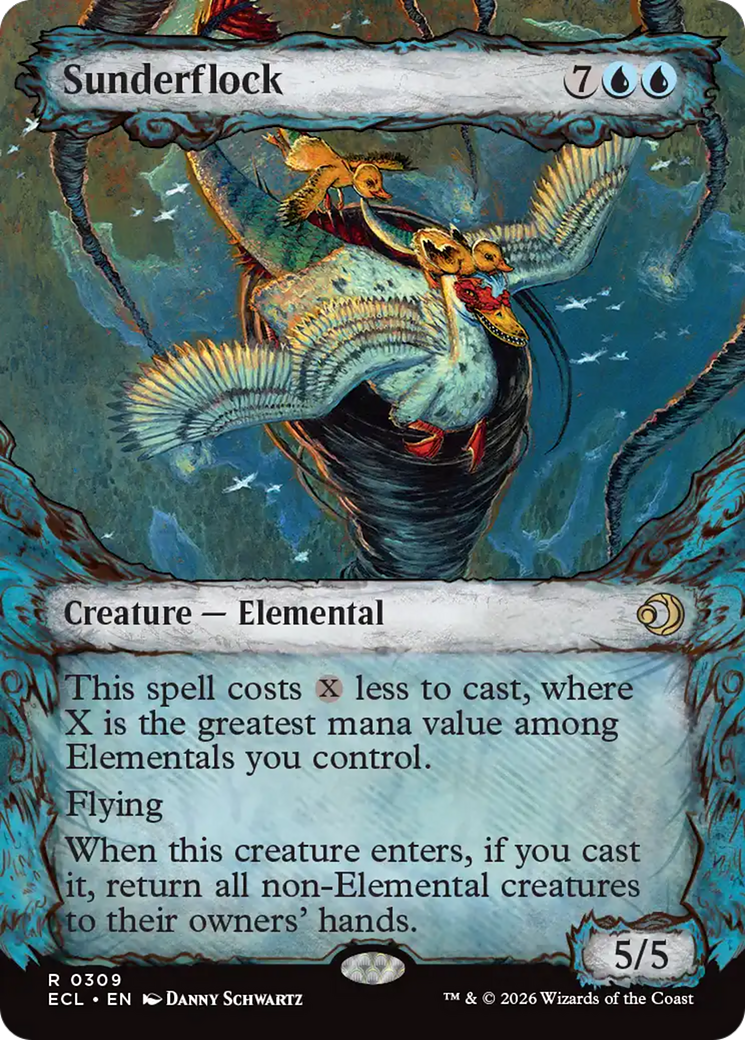 Sunderflock (Showcase) [Lorwyn Eclipsed] Foil