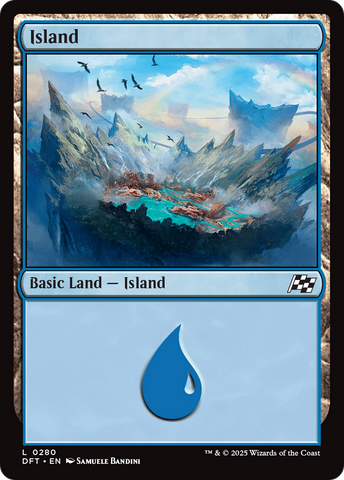 Island (0280) [Aetherdrift] Foil