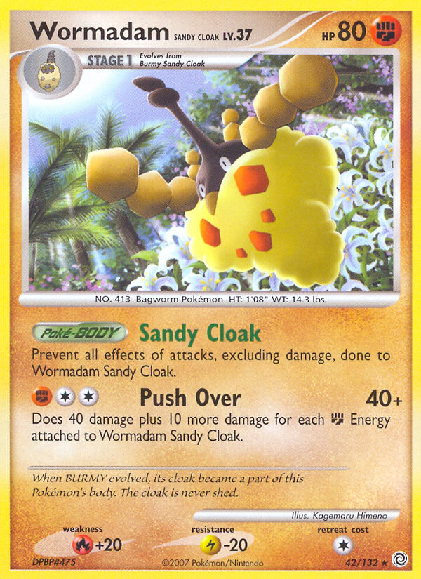 Wormadam Sandy Cloak (42/132) [Diamond & Pearl: Secret Wonders] Reverse Holofoil