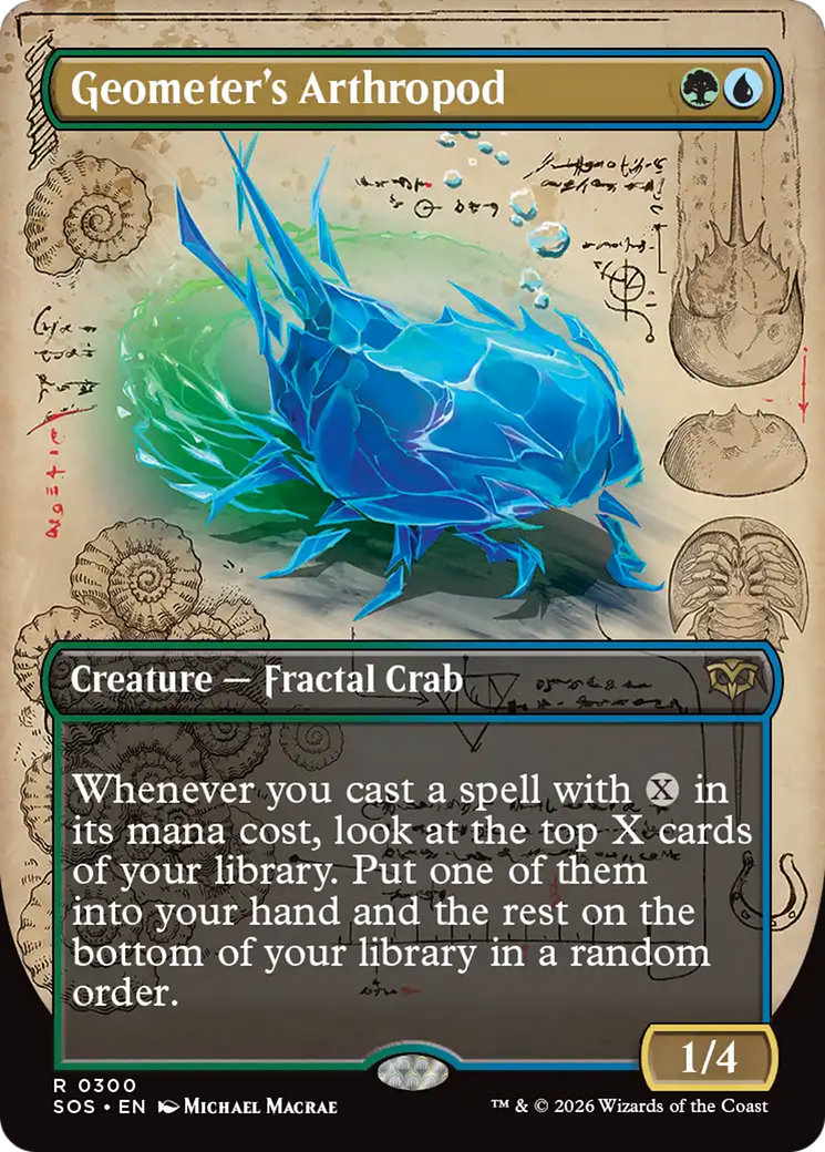 Geometer's Arthropod (Borderless) [Secrets of Strixhaven] Foil