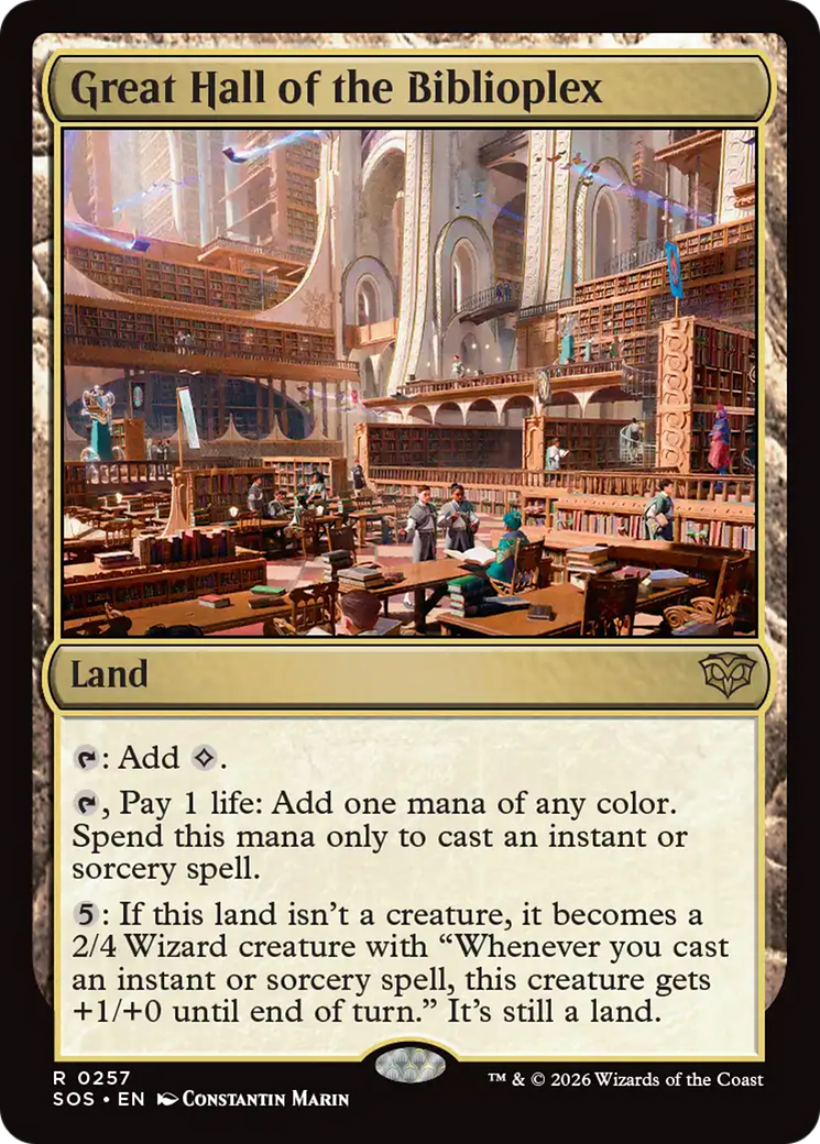 Great Hall of the Biblioplex [Secrets of Strixhaven] Foil