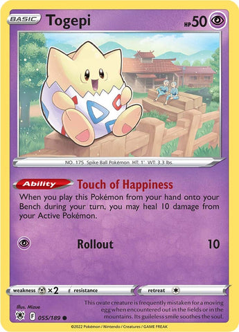 Togepi (055/189) [Sword & Shield: Astral Radiance] Reverse Holofoil