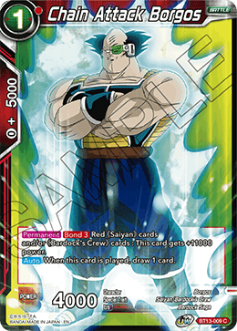 Chain Attack Borgos (Common) (BT13-009) [Supreme Rivalry] Parallel Foil