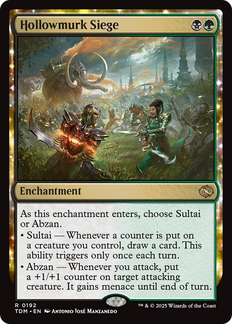 Hollowmurk Siege [Tarkir: Dragonstorm] Foil