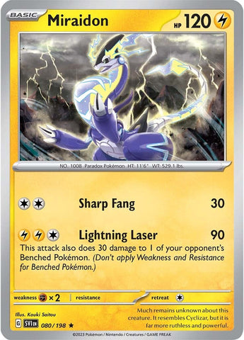 Miraidon (080/198) [Scarlet & Violet: Base Set] Reverse Holofoil