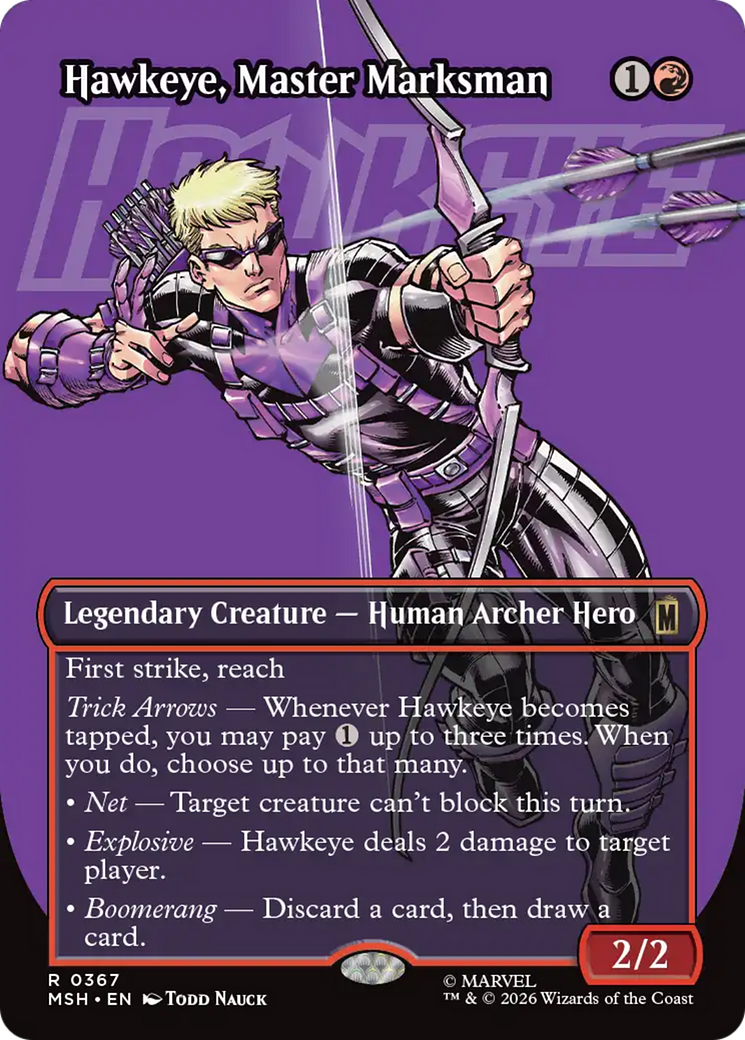 Hawkeye, Master Marksman (Borderless) [Marvel Super Heroes] Foil