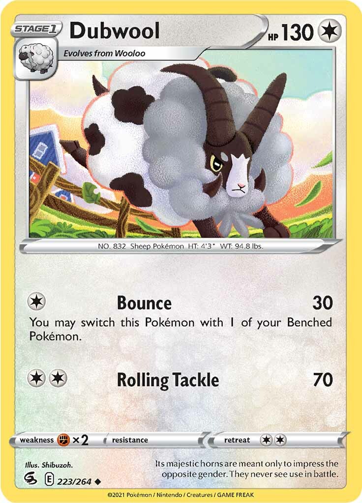 Dubwool (223/264) [Sword & Shield: Fusion Strike] Reverse Holofoil