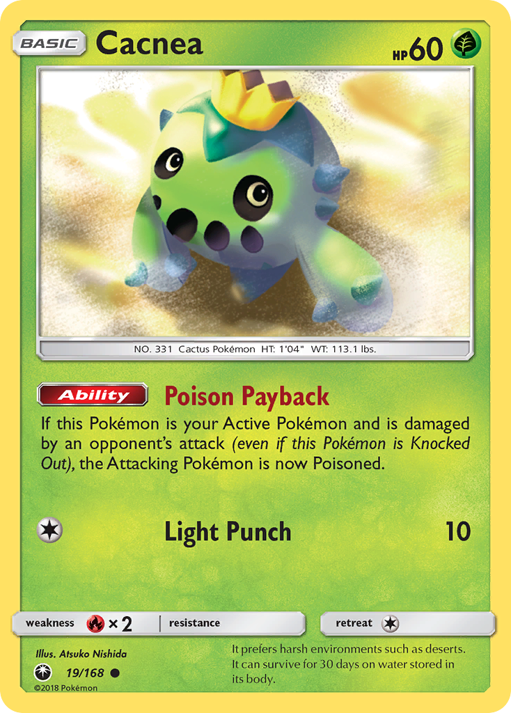 Cacnea (19/168) [Sun & Moon: Celestial Storm] Reverse Holofoil