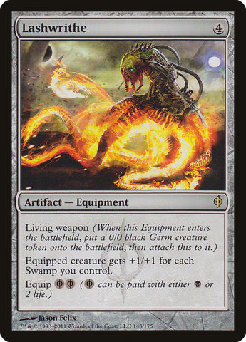 Lashwrithe [New Phyrexia] Foil