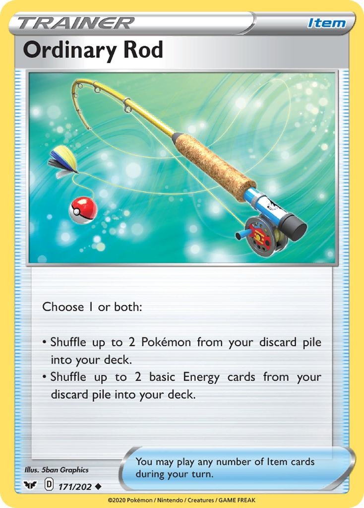 Ordinary Rod (171/202) [Sword & Shield: Base Set] Reverse Holofoil
