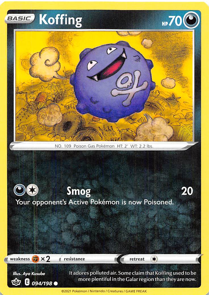 Koffing (094/198) [Sword & Shield: Chilling Reign] Reverse Holofoil