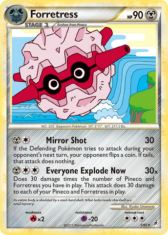 Forretress (5/95) [HeartGold & SoulSilver: Call of Legends] Reverse Holofoil