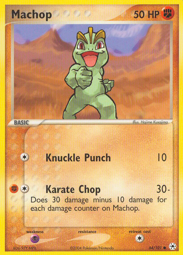 Machop (64/101) [EX: Hidden Legends] Reverse Holofoil