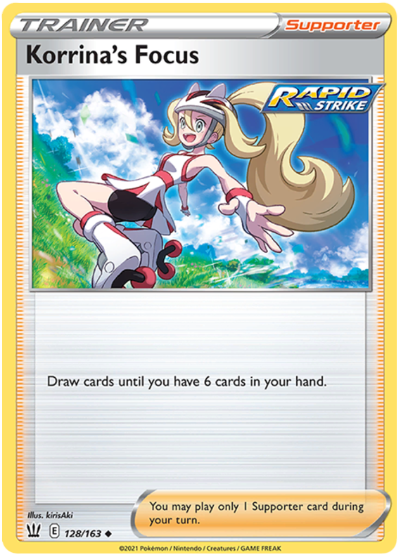 Korrina's Focus (128/163) [Sword & Shield: Battle Styles] Reverse Holofoil