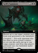 Geth's Summons (Extended Art) [Phyrexia: All Will Be One Commander] Foil