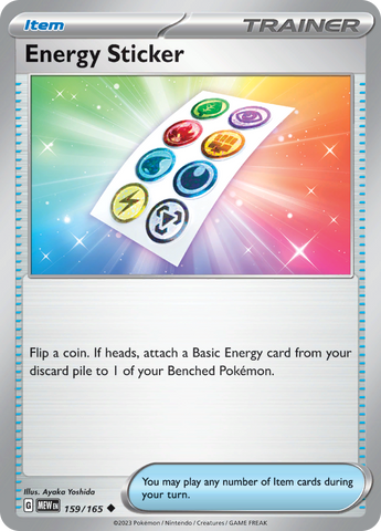 Energy Sticker (159/165) [Scarlet & Violet 151] Reverse Holofoil