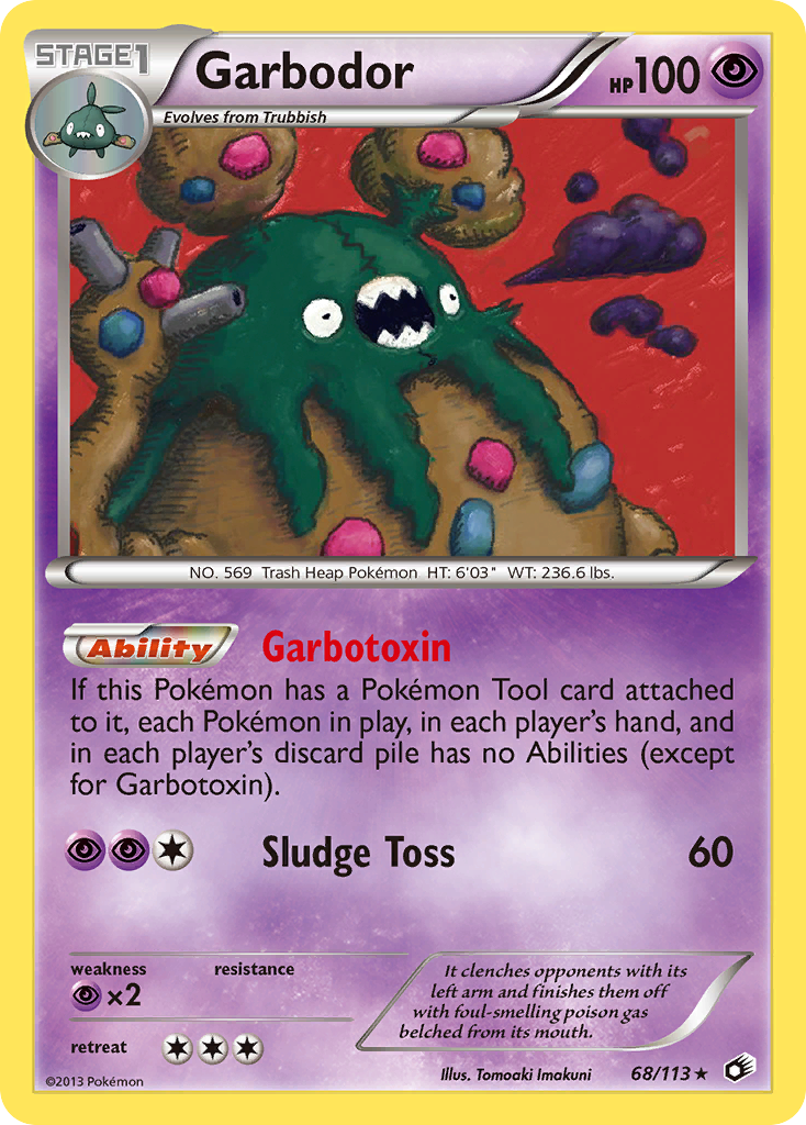 Garbodor (68/113) [Black & White: Legendary Treasures] Reverse Holofoil