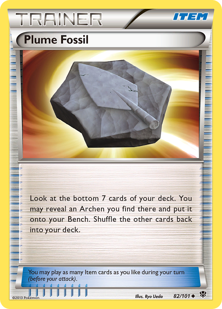 Plume Fossil (82/101) [Black & White: Plasma Blast] Reverse Holofoil