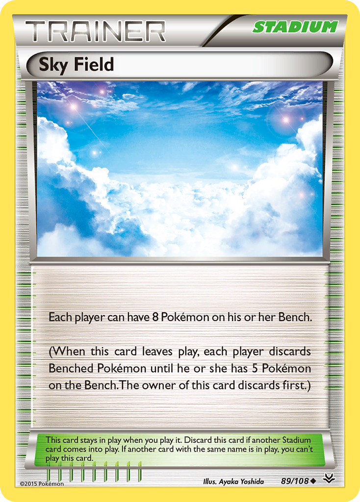 Sky Field (89/108) [XY: Roaring Skies] Reverse Holofoil