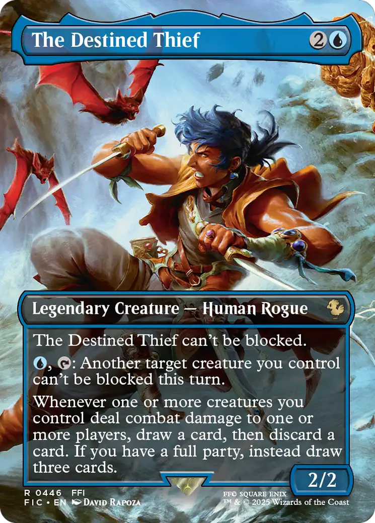 The Destined Thief (Borderless) [FINAL FANTASY Commander] Foil