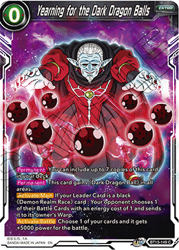 Yearning for the Dark Dragon Balls (Common) (BT13-149) [Supreme Rivalry] Parallel Foil