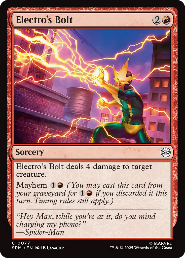 Electro's Bolt [Marvel's Spider-Man] Foil