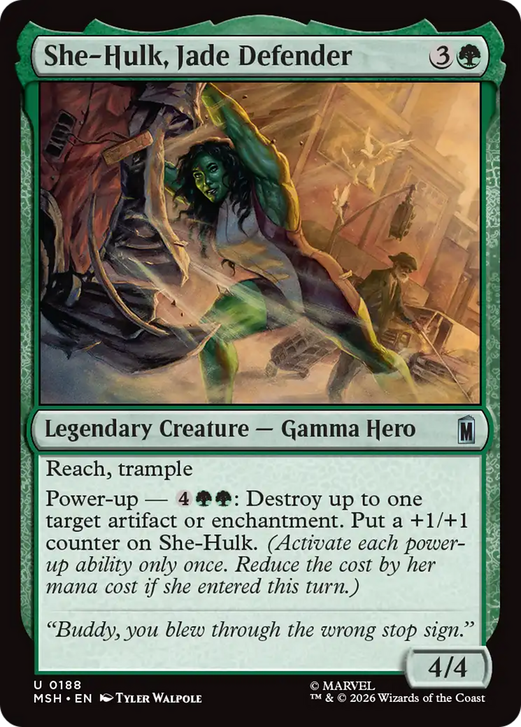 She-Hulk, Jade Defender [Marvel Super Heroes] Foil