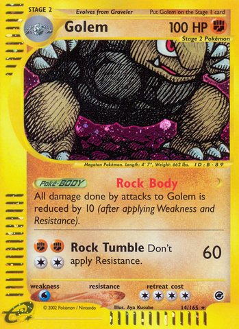 Golem (14/165) [Expedition: Base Set] Reverse Holofoil