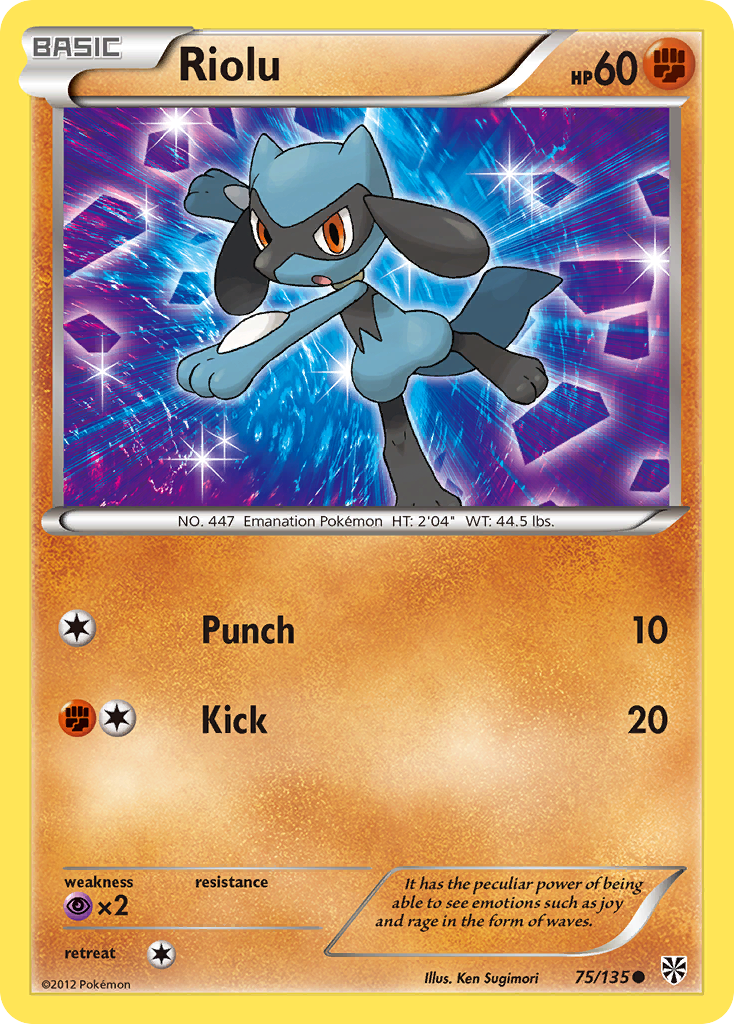 Riolu (75/135) [Black & White: Plasma Storm] Reverse Holofoil