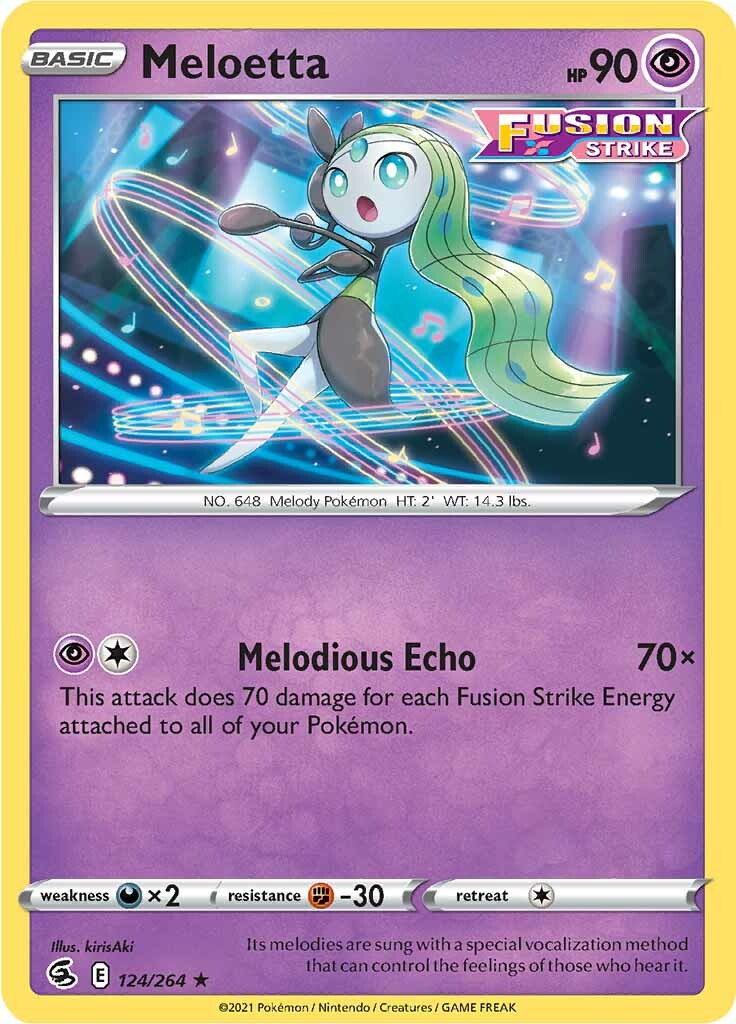 Meloetta (124/264) [Sword & Shield: Fusion Strike] Reverse Holofoil