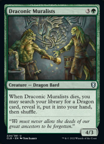 Draconic Muralists [Commander Legends: Battle for Baldur's Gate] Foil