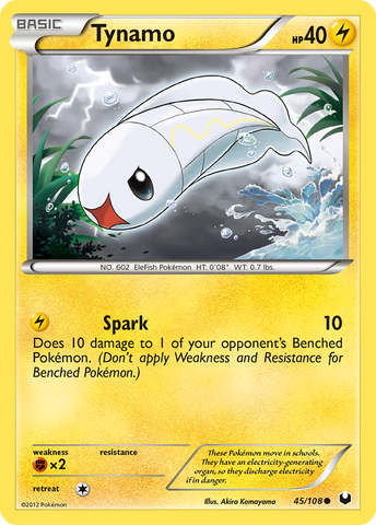 Tynamo (45/108) [Black & White: Dark Explorers] Reverse Holofoil