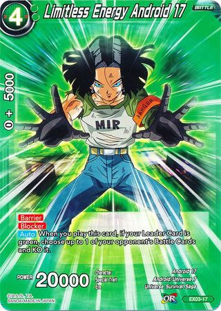 Limitless Energy Android 17 (EX03-17) [Ultimate Box] Parallel Foil