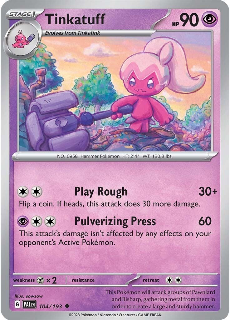 Tinkatuff (104/193) [Scarlet & Violet: Paldea Evolved] Reverse Holofoil