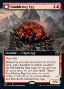 Smoldering Egg // Ashmouth Dragon (Extended Art) [Innistrad: Midnight Hunt] Foil