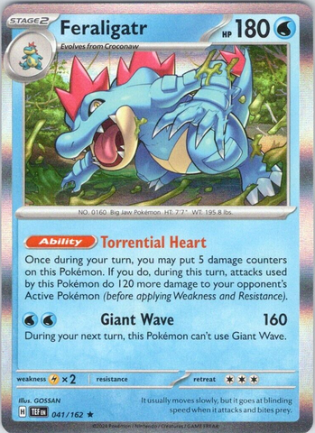 Feraligatr (041/162) [Scarlet & Violet: Temporal Forces] Reverse Holofoil