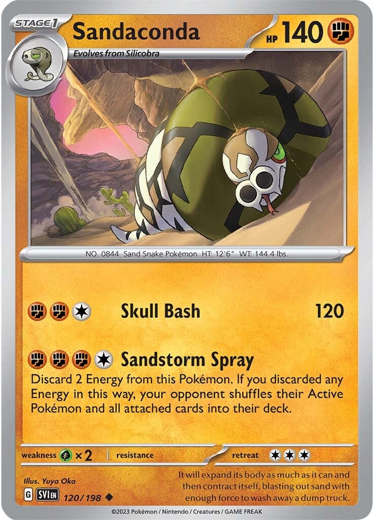 Sandaconda (120/198) [Scarlet & Violet: Base Set] Reverse Holofoil