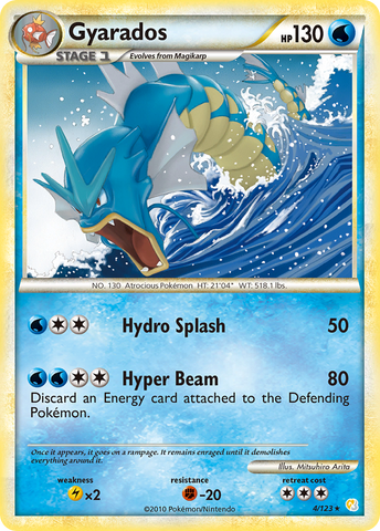 Gyarados (4/123) [HeartGold & SoulSilver: Base Set] Reverse Holofoil