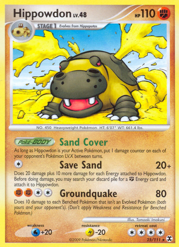 Hippowdon (25/111) [Platinum: Rising Rivals] Reverse Holofoil