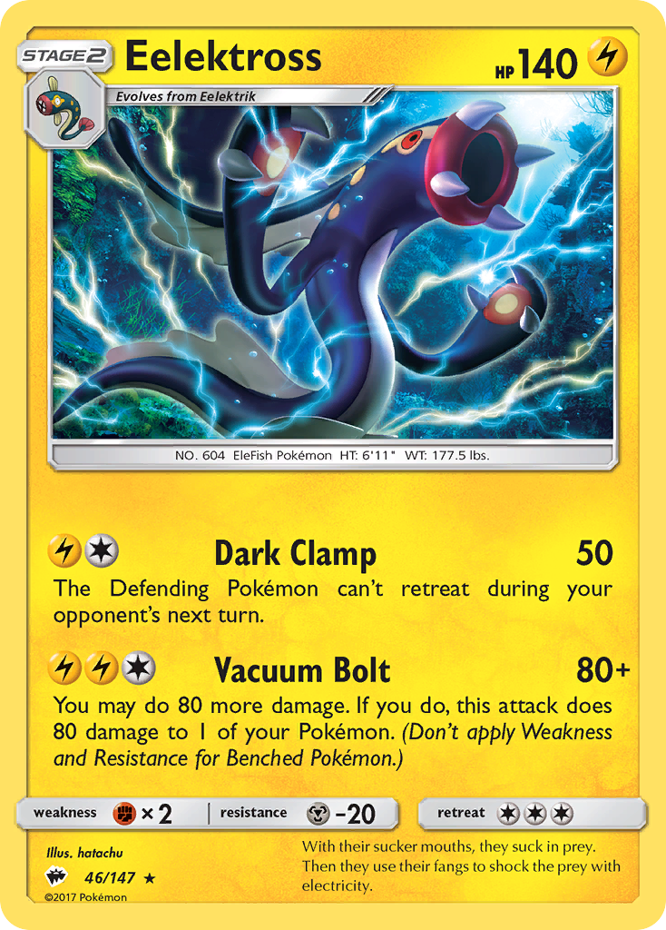 Eelektross (46/147) [Sun & Moon: Burning Shadows] Reverse Holofoil