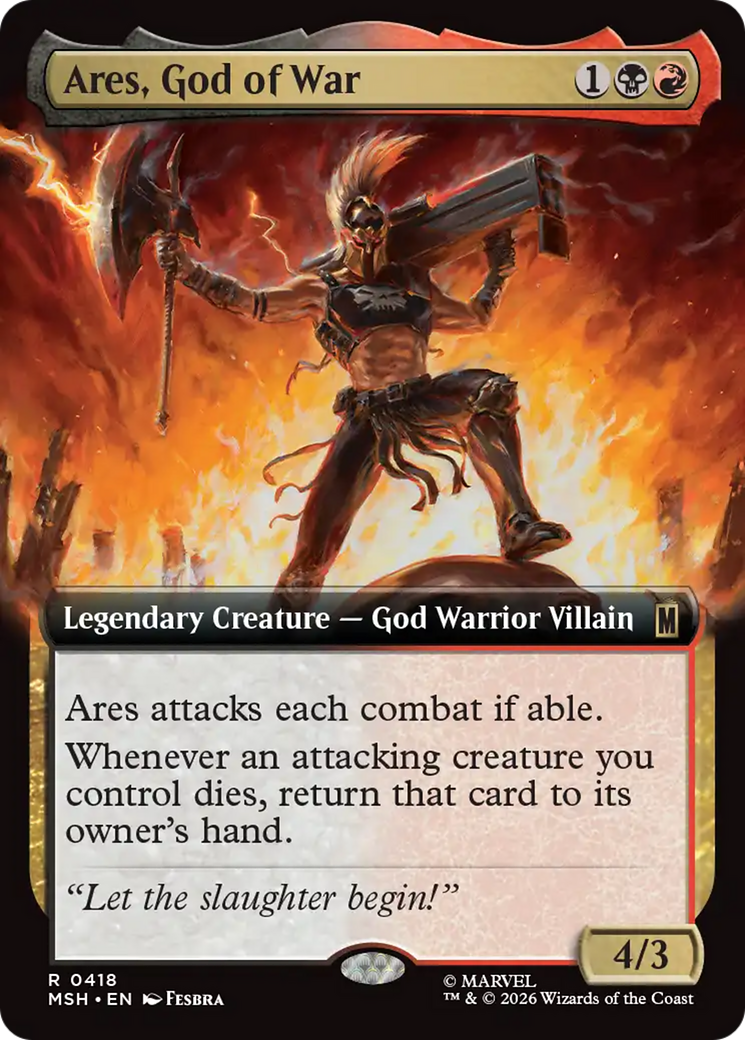 Ares, God of War (Extended Art) [Marvel Super Heroes] Foil