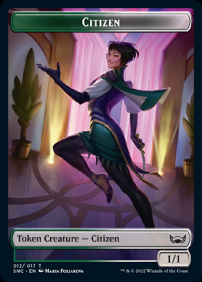 Treasure (016) // Citizen Double-Sided Token [Streets of New Capenna Tokens] Foil