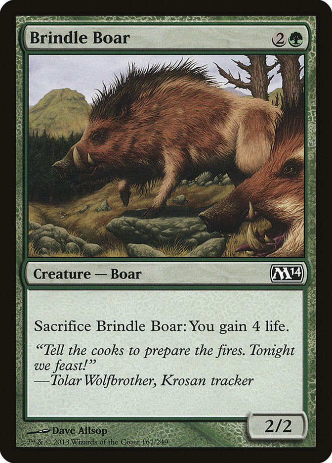 Brindle Boar [Magic 2014] Foil